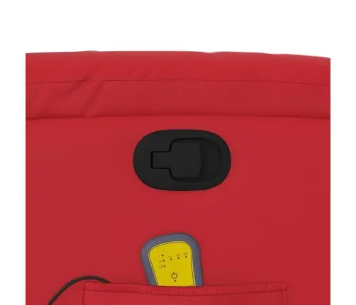 Masāžas Krēsls, Atgāžams, Sarkana Mākslīgā Āda Vidaxl