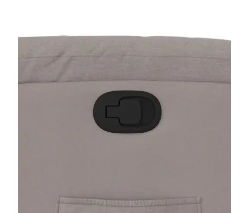 Atpūtas Krēsls, Atgāžams, Pelēkbrūns Audums Vidaxl