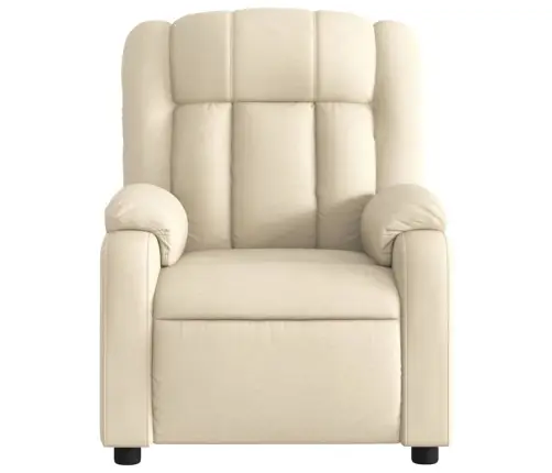 Atpūtas Krēsls, Atgāžams, Krēmkrāsas Audums Vidaxl