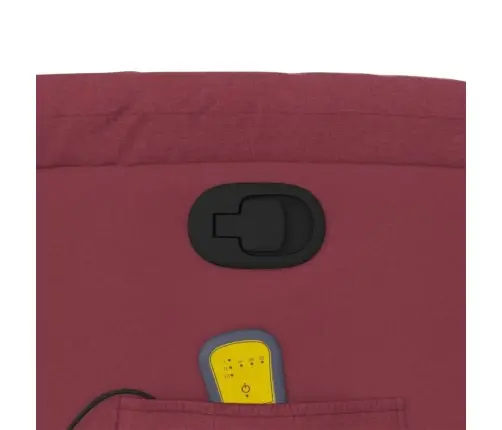 Masāžas Krēsls, Atgāžams, Vīnsarkans Audums Vidaxl