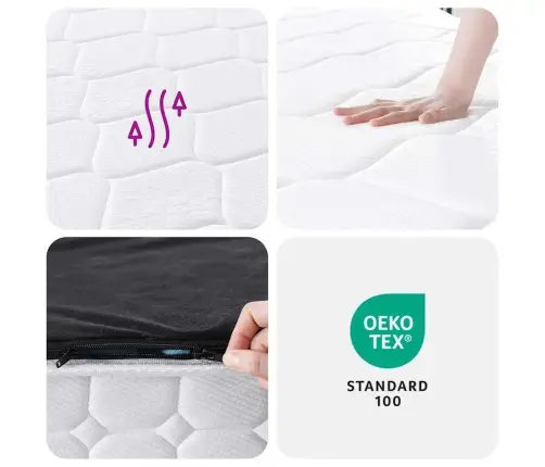 Vedrutaskutega Madrats, Keskmine Kõvadus, 200 X 200 Cm