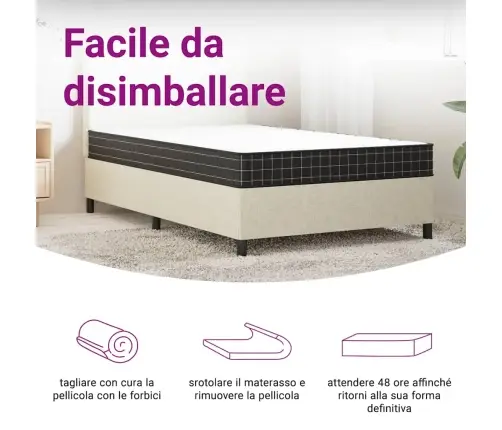 Bonnell Atsperu Matracis, Medium, 140X200 Cm Vidaxl