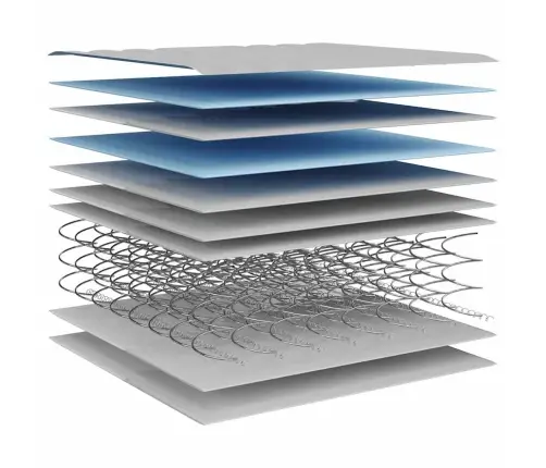 Bonnell Tipo Spyruoklių Čiužinys, 200X200cm Vidutinio Kietumo