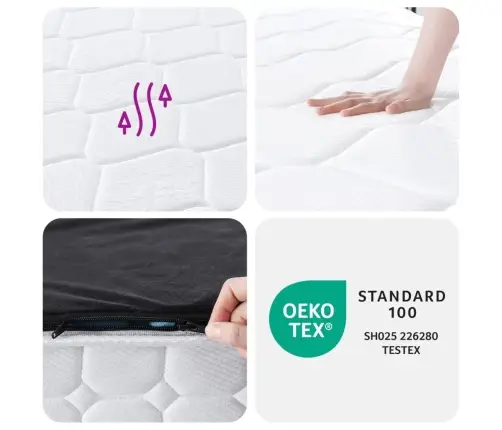 Kišeninių Spyruoklių Čiužinys, 90X190cm Vidutinis/Kietas