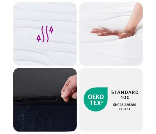 Vedrutaskutega Madrats, Keskmine Kõvadus, 140 X 190 Cm