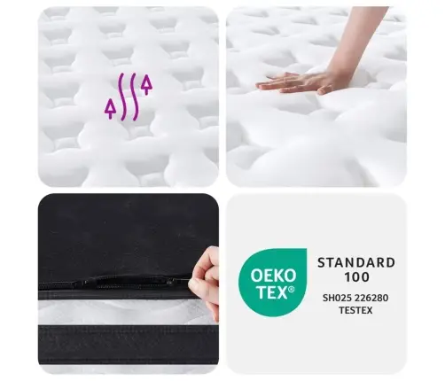 Kišeninių Spyruoklių Čiužinys, 140X200cm Vidutinis