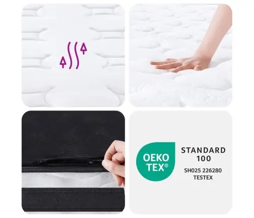 Bonnell Tipo Spyruoklių Čiužinys, 90X190cm Vidutinio Kietumo Bonnell Tipo Spyruoklių Čiužinys, 90X190cm Vidutinio Kietumo