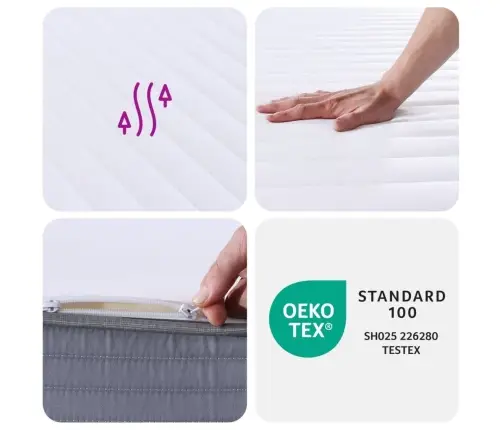 Poroloninis Čiužinys, 90X190cm Vidutinio Minkštumo, Vienvietis