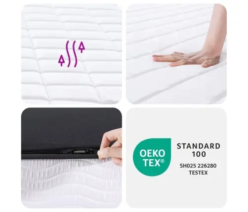 Poroloninis Čiužinys, 100X200cm Vidutinio Minkštumo