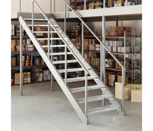 Režģa Pakāpiens, 100X24X7 Cm, Cinkots Tērauds Vidaxl