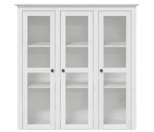 Augstais Skapis Bodo, 115,5X43X200,5 Cm, Priedes Koks, Balts Vidaxl