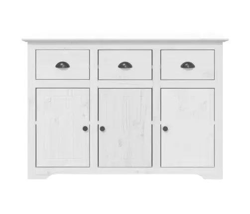 Augstais Skapis Bodo, 115,5X43X200,5 Cm, Priedes Koks, Balts Vidaxl