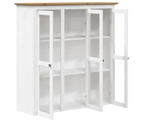 Augstais Skapis Bodo, 115,5X43X200,5 Cm, Priede, Balts, Brūns Vidaxl Augstais Skapis Bodo, 115,5X43X200,5 Cm, Priede, Balts, Brūns Vidaxl