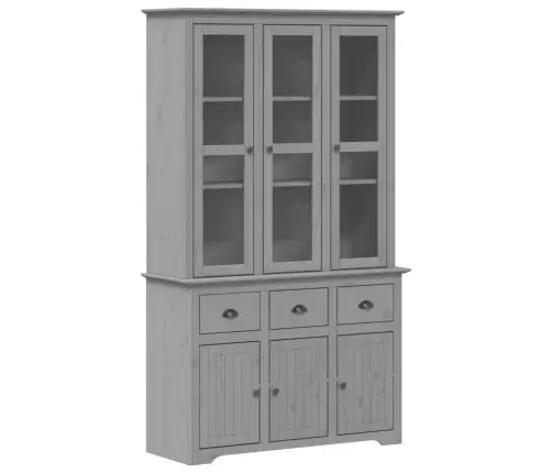 Kõrge Kapp "Bodo", Hall, 115,5 X 43 X 200,5 cm Männipuit