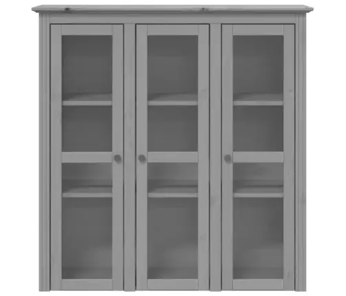 Kõrge Kapp "Bodo", Hall, 115,5 X 43 X 200,5 cm Männipuit