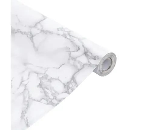 Baldų Lipdukai, Marmuro Balti, 90X500cm Pvc, Lipnūs, Matiniai