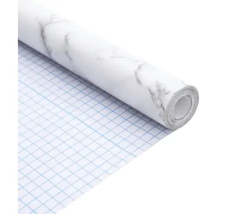 Baldų Lipdukai, Marmuro Balti, 90X500cm Pvc, Lipnūs, Matiniai