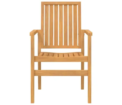 Dārza Krēsli, 6 Gab., 56,5X57,5X91 Cm, Masīvs Tīkkoks Vidaxl