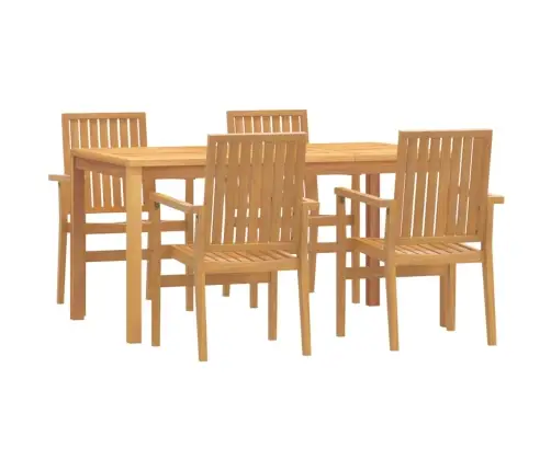 Piecdaļīgs Dārza Mēbeļu Komplekts, Masīvs Tīkkoks Vidaxl