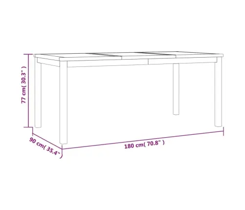 7-Daļīgs Dārza Mēbeļu Komplekts, Masīvs Tīkkoks Vidaxl