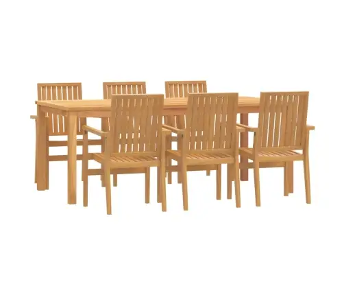 7-Daļīgs Dārza Mēbeļu Komplekts, Masīvs Tīkkoks Vidaxl