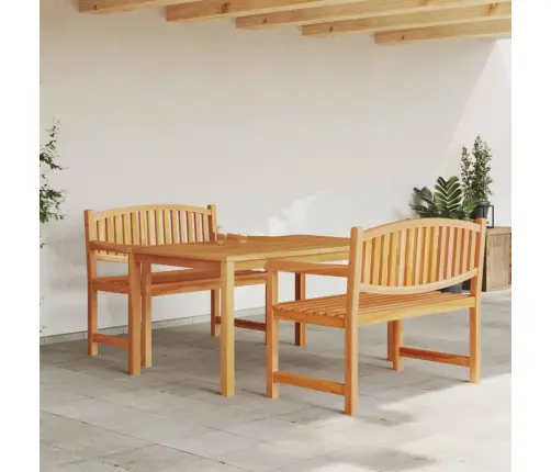 3-Daļīgs Dārza Mēbeļu Komplekts, Masīvs Tīkkoks Vidaxl