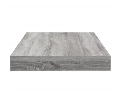 Sienas Plaukti, 4 Gab., Pelēki, 40X10X1,5 Cm, Inženierijas Koks Vidaxl