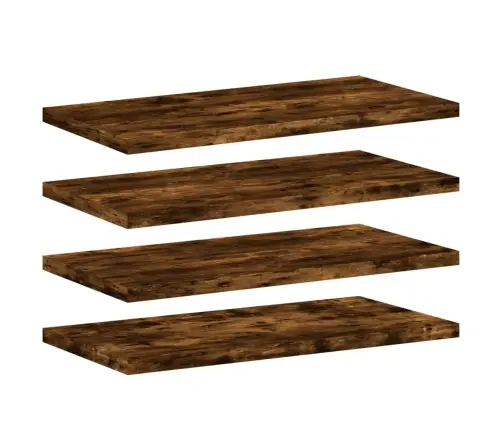 Sienas Plaukti, 4 Gab., 40X20X1,5 Cm, Inženierijas Koks Vidaxl