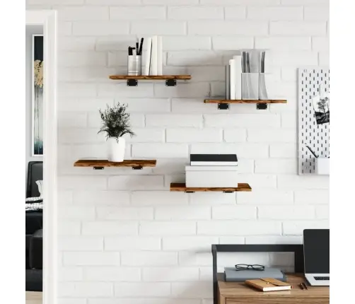 Seinariiulid 4 Tk, Suitsutatud Tamm, 40X30X1,5 cm Tehispuit