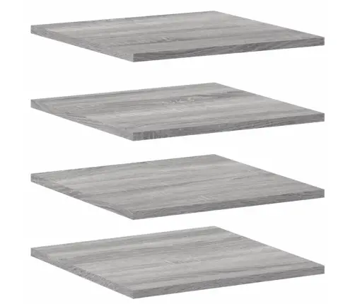 Seinariiulid 4 Tk, Hall Sonoma Tamm, 40X40X1,5 cm Tehispuit