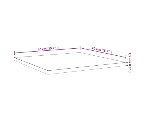 Seinariiulid 4 Tk, Hall Sonoma Tamm, 40X40X1,5 cm Tehispuit