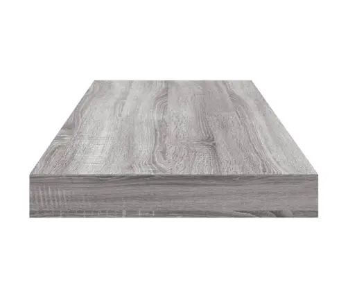 Sienas Plaukti, 4 Gab., Pelēki, 60X10X1,5 Cm, Inženierijas Koks Vidaxl