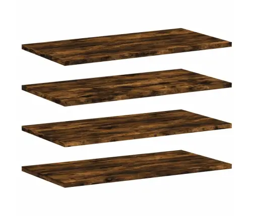 Sienas Plaukti, 4 Gab., Koka, 60X30X1,5 Cm, Inženierijas Koks Vidaxl