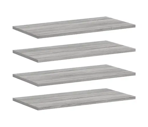 Seinariiulid 4 Tk, Hall Sonoma Tamm, 60X30X1,5 cm Tehispuit