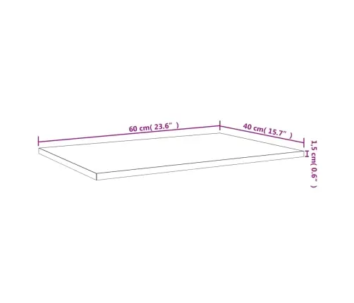 Seinariiulid 4 Tk, Suitsutatud Tamm, 60X40X1,5 cm Tehispuit