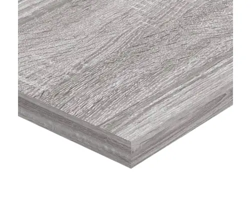 Sienas Plaukti, 4 Gab., Pelēki, 80X20X1,5 Cm, Inženierijas Koks Vidaxl