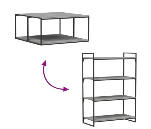 Sienas Plaukti, 4 Gab., Pelēki, 80X40X1,5 Cm, Inženierijas Koks Vidaxl