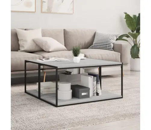 Sienas Plaukti, 4 Gab., Pelēki, 80X40X1,5 Cm, Inženierijas Koks Vidaxl