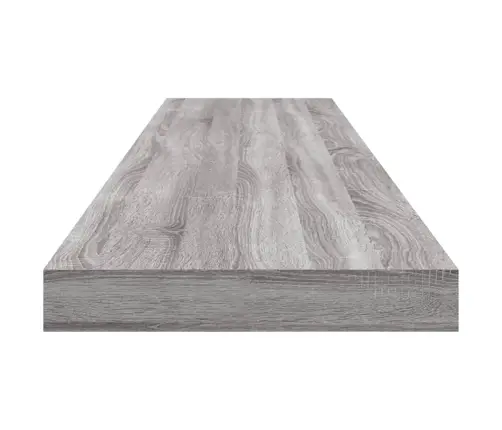 Sienas Plaukti, 4 Gb., Pelēki, 100X10X1,5 Cm, Inženierijas Koks Vidaxl