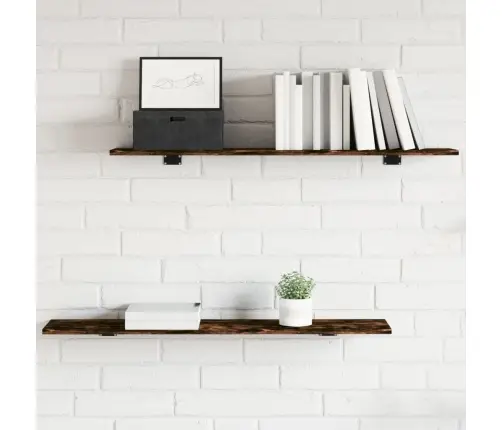 Sienas Plaukti, 4 Gab., Koka, 100X20X1,5 Cm, Inženierijas Koks Vidaxl