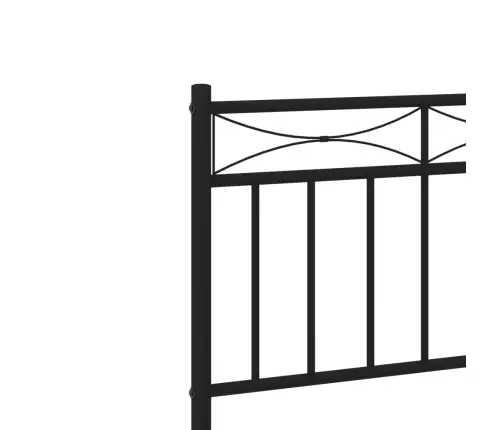 Metalinis Lovos Rėmas Su Galvūgaliu, Juodos Spalvos, 160X200Cm