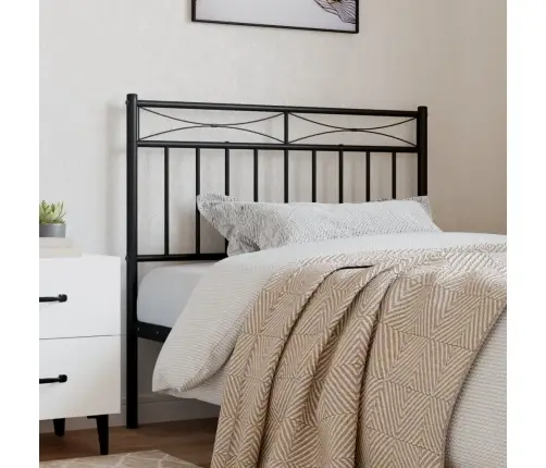 Gultas Galvgalis, Metāls, Melns, 90 Cm Vidaxl