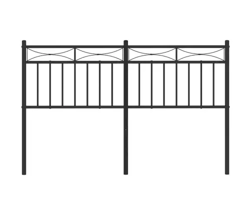 Gultas Galvgalis, Metāls, Melns, 135 Cm Vidaxl