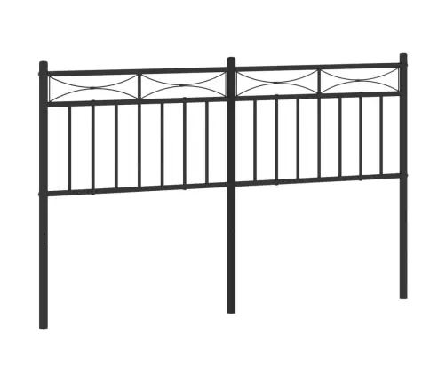 Gultas Galvgalis, Metāls, Melns, 140 Cm Vidaxl