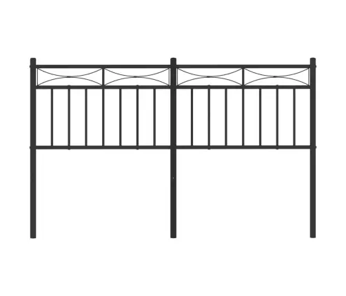 Gultas Galvgalis, Metāls, Melns, 140 Cm Vidaxl