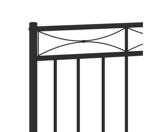 Gultas Galvgalis, Metāls, Melns, 140 Cm Vidaxl
