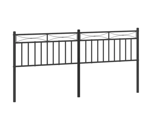 Gultas Galvgalis, Metāls, Melns, 193 Cm Vidaxl