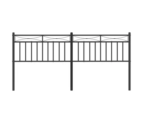 Gultas Galvgalis, Metāls, Melns, 193 Cm Vidaxl