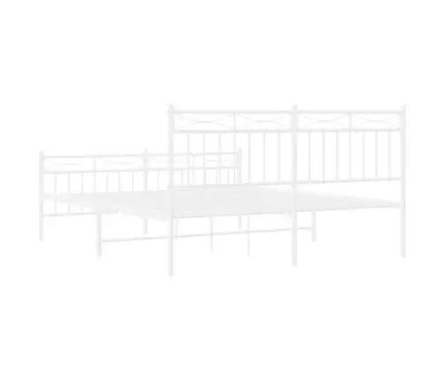 Lovos Rėmas Su Galvūgaliu/Kojūgaliu, Baltas, 150X200cm Metalas