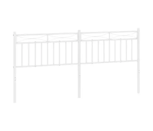 Metallist Vahetatav Voodipeats, Valge, 200 Cm